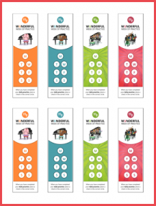 Piano Practice Bookmarks - WunderKeys