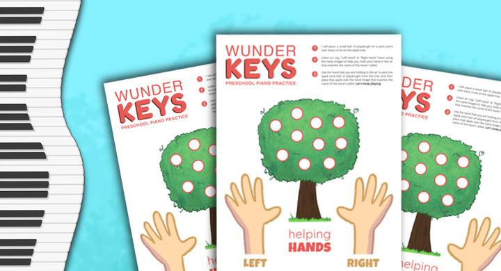 A Left And Right Piano Game For Preschoolers