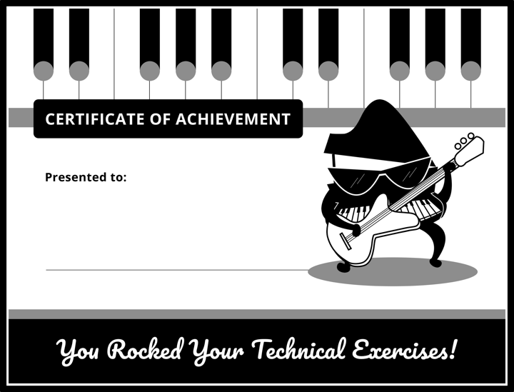 Technical Exercise Certificate