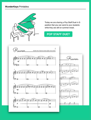 Older Beginner Duet for Book 3 - WunderKeys