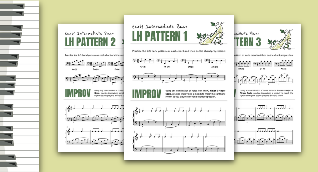 Teen Piano Left-Hand Pattern Pack