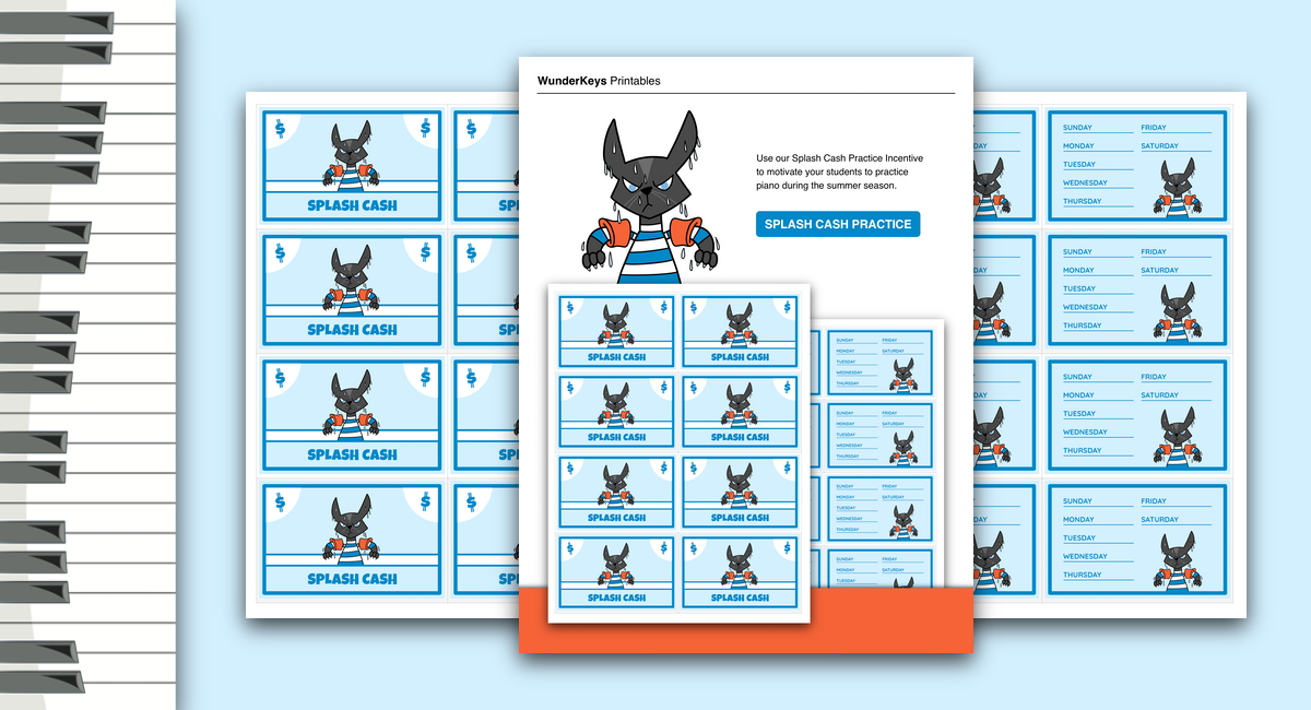 summer piano practice incentive