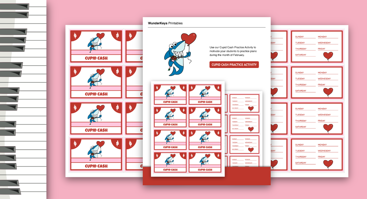 Valentine's Day Piano Practice