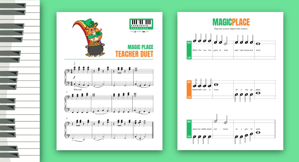 St. Patrick's Day pre-reading piano