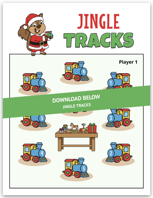 Christmas Finger Number Board Game