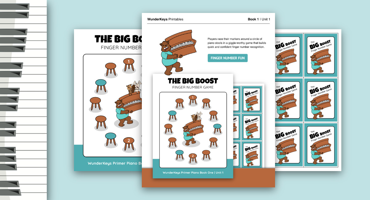 finger number piano game