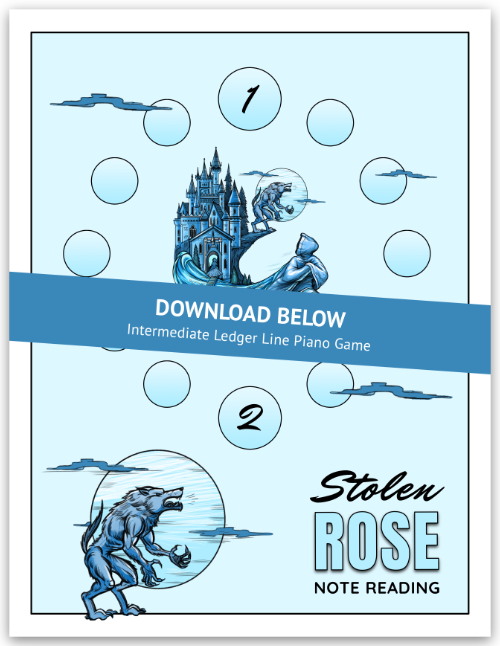 Ledger line piano game