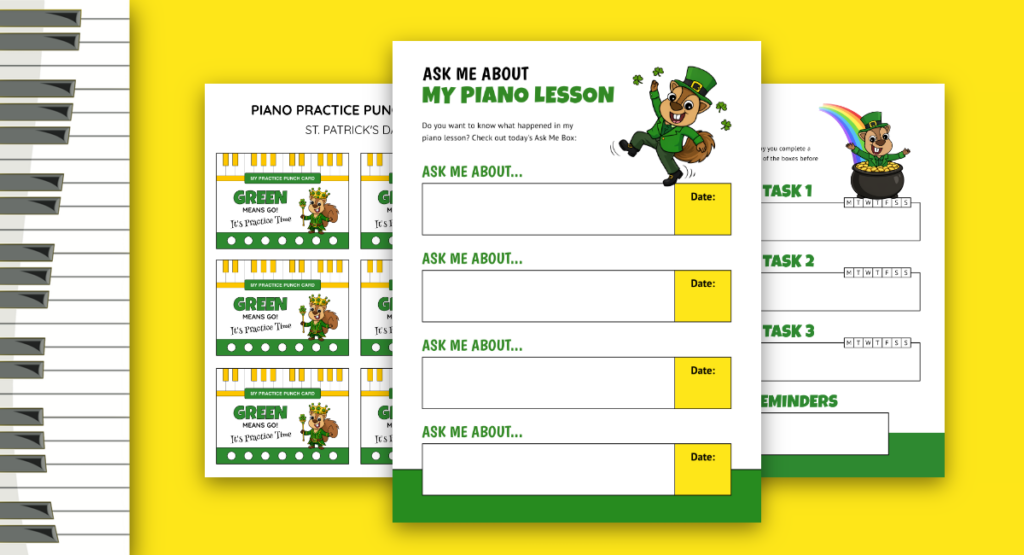 St. Patrick’s Day Piano Practice Pack