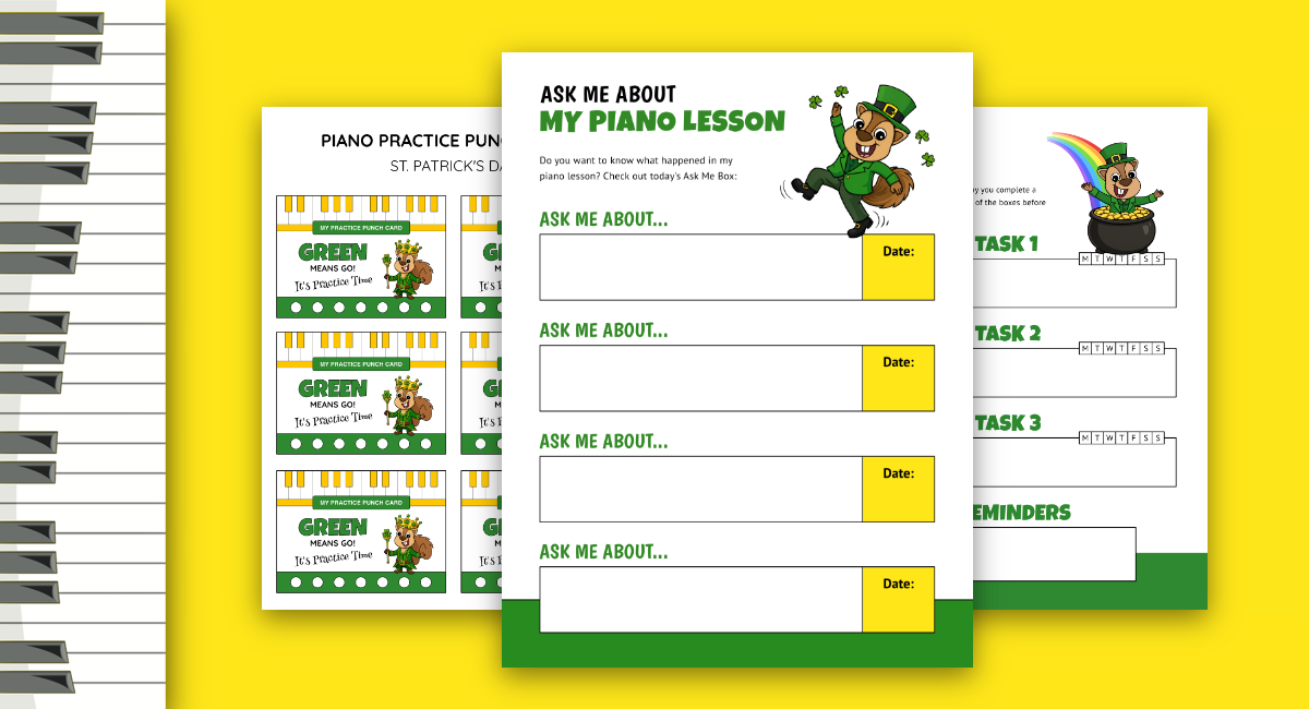 St. Patrick’s Day Piano Practice Pack